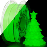 iSANMATE 3D Printer Filament Glow Green, Glow in The Dark Filament Green, PLA Filament 1.75 mm, Ideal for Halloween, Christmas &