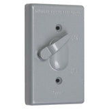 TayMac TC100S Weatherproof Toggle Cover, 1Gang, Vertical Device Mount, Gray