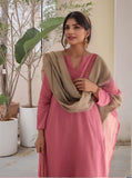 Gosriki Women'S Silk Blend Straight Solid Kurta With Pant & Dupatta (Kamleya Pink-Vks01-Gs_Xxl_Pink_Xx-Large),Pink,2,B0F9PXJDRL