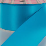4 Vivid Blue Double Face Satin Ribbon 25 Yard Reel