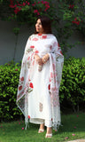 Gosriki Women'S Rayon Blend Straight Printed Kurta With Pant & Dupatta (Kanegari White-Gs_M_White_Medium),White,,B0DD76ZG6T