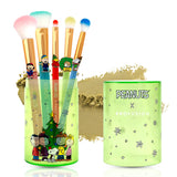 Profusion Cosmetics Peanuts Merry And Bright Brush Set with Case, Fluffy Makeup Brushes for Blending, Shading, and Blush, Achiev