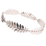 Tihebax Laurel Wreath Crown Greek Goddess Accessories Silver Leaf Crown Headband Silver Headpiece for Men and Women Toga Costume Tiara Greek Crowns Roman Costume Accessory for Women Men-New