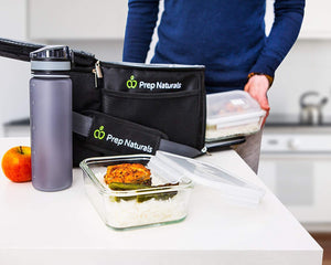 (5-pack, 30oz) Glass Food Storage Containers with Lids - Leak Proof Meal Prep Lunch/Freezer Containers - Microwave Oven Dishwash