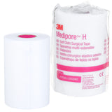 3M Medipore H Soft Cloth Surgical Tape 2864, 4 inch x 10 yard (10cm x 9,14m), 12 Rolls/Case