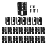 YVHFWOY Concealed Joist Hanger 24PCS,2x4 Joist Bracket,Framing Bracket,Railing Brackets,Q235B Steel Powder-Coated Joist Hanger F
