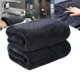 HYCIM Shiny Microfiber Shower Cleaning Cloths, 1300gsm Super Absorbent Microfiber Bath Towels, for Bathroom, Car and Home Toilet
