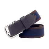Bacca Bucci Comfortable Stretch Casual Fabric Belts For Men Brown