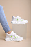 Shoetopia Casual White Sneakers For Women-Eu38,White,5,B0D8QFJDD9