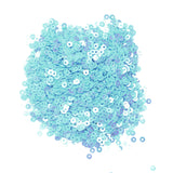 Embroiderymaterial 2.5 Mm Sequins Sitara For Craft, Embroidery, And Jewellery Making (Blue Light, 50 Gram)