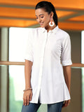 Libas Women'S Viscose Rayon A-Line Kurtis (58218_Off White Off White Xs