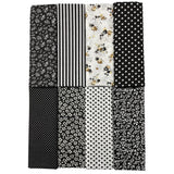 Jukway 8Pcs 20 x 20 Inch Sewing Fabric Squares, Patterned Cotton Crafts Fabric Bundles Floral Patterns Printed Tissue Patchwork 