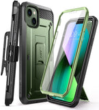 SUPCASE for iPhone 13 Case with Stand & Belt-Clip (Unicorn Beetle Pro), [Built-in Screen Protector] [Military-Grade Drop Protect