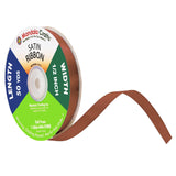 Mandala Crafts Brown Satin Ribbon for Crafts - 50 Yards 1/2 Inch Wide Fabric Ribbons for Gift Wrapping, Flower Bouquets, Hair Bo