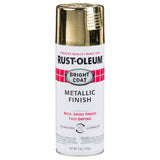 Rust-Oleum 7710830 Stops Rust Bright Coat Metallic Spray Paint, 11 Ounce (Pack of 1) , Gold