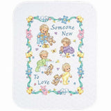Dimensions Baby Hugs Someone New Quilt Stamped Cross Stitch Kit
