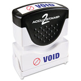 ACCUSTAMP2 035539 PreInked Shutter Stamp VOID, Red/Blue Ink, 1 Count