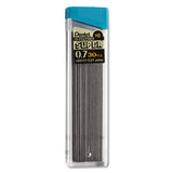 Pentel Super HiPolymer Lead Refills, 0.7mm, HB, Black, 30 Leads/Tube