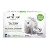ATTITUDE Static Eliminator and Fabric Softener, Reusable Dryer Cloth, Hypoallergenic and Fragrance-Free, Vegan and Cruelty-Free 