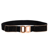 Redhorns Waist Belt For Women Dresses Double ORing Design Slim Elastic Ladies Belt For Saree, Jeans Belt For Casual Fomal Party