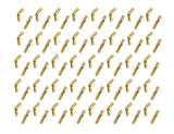 QCAA Solid Brass Invisible Barrel Hinge for Jewelry Box, Pencil Box, 25mm x 5mm (0.98 x 0.197), Vibrated Brass, Made in Taiwan, 