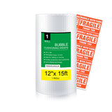 WANGUAGUA Bubble Packing Wrap For Moving Boxes Thicker Cushioning Supplies 12 X 15 Perforated