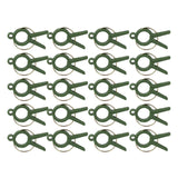 Heavenglow Plant Support Clips Flower And Vine Clips For Climbing Plants Cucumber Roses Green 20 Pieces|Gardening Supplies|Plant