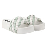 Shoetopia Women And Girls Green Flatform Heel Sandal,Green,3,B09WKFQTFZ
