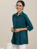Libas Women'S Viscose Rayon Regular Tunic Shirt (58204_Rama Teal 2Xl