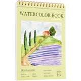 Watercolor Paper Pad 8 x11(26Sheets, 140lb/300g), Spiral - Bound with Tear - Line. Artist-Grade Mixed Media Sketchbook- Wate