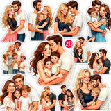 Sticker Pack (1 Pack) Cozy Family Series Stickers for Journaling, Decoration, DIY Scrapbooking, Diary, Photo Album, School Cra