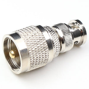ANHAN UHF Male to BNC Male Connectors, Pl259 to BNC Coax Adapters for Ham Radio, Antenna, Scanner, Coaxial Cable 2Packs