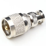 ANHAN UHF Male to BNC Male Connectors, Pl259 to BNC Coax Adapters for Ham Radio, Antenna, Scanner, Coaxial Cable 2Packs