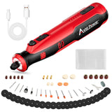 AVID POWER Cordless Rotary Tool 8V Rechargeable Grinding Tool for Dog Nail, 5 Speeds, 60 Pcs Accessories for Carving, Engraving,