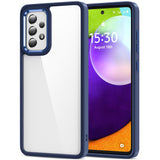 HOOMIL Case for Samsung Galaxy A52/A52s 5G, Non-Yellowing, Drop Protection, Anti-Scratch Transparent Hard Back Phone Cover - Blu