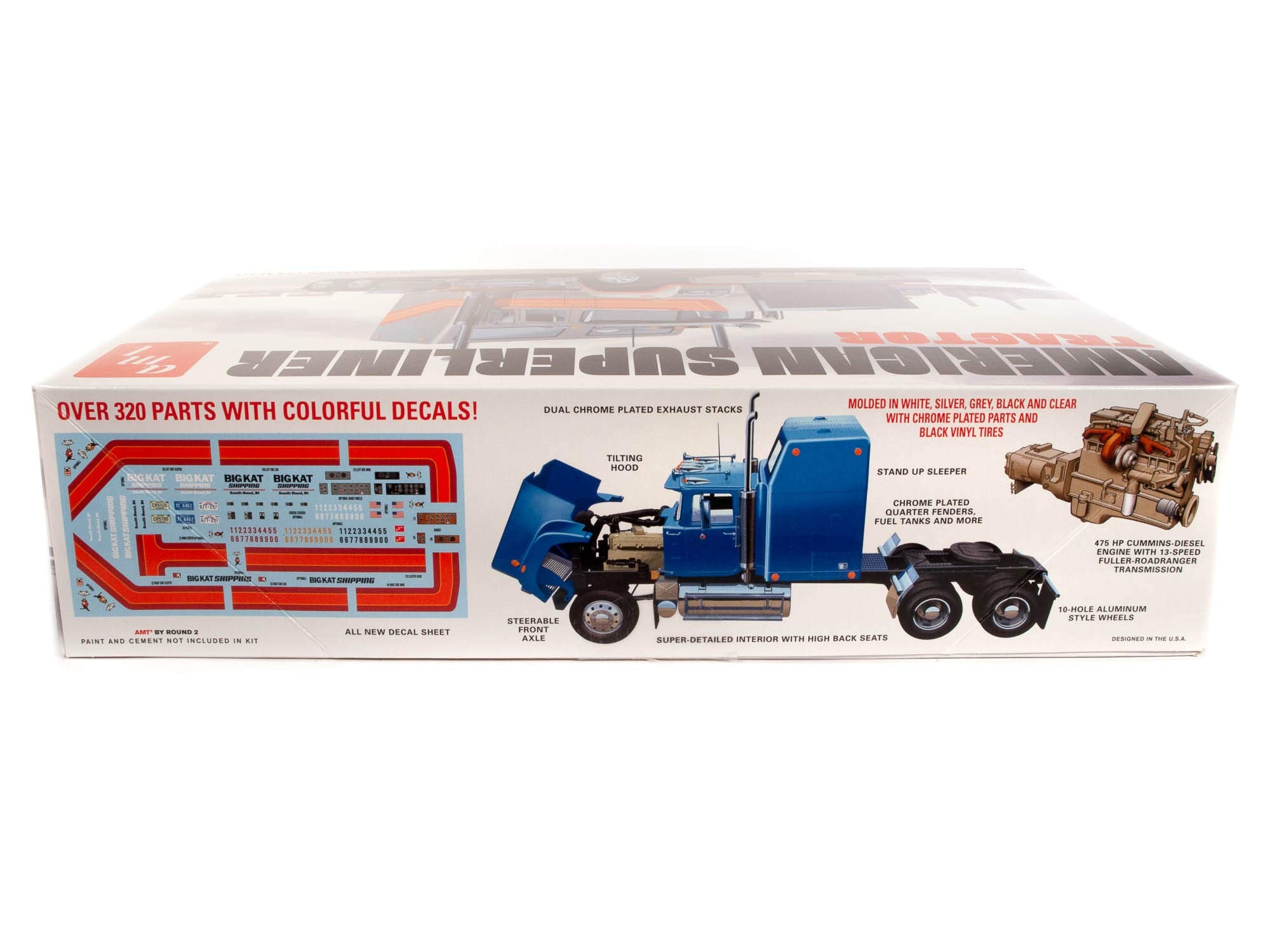 Amt American Superliner Semi Tractor 1:24 Scale Model Kit