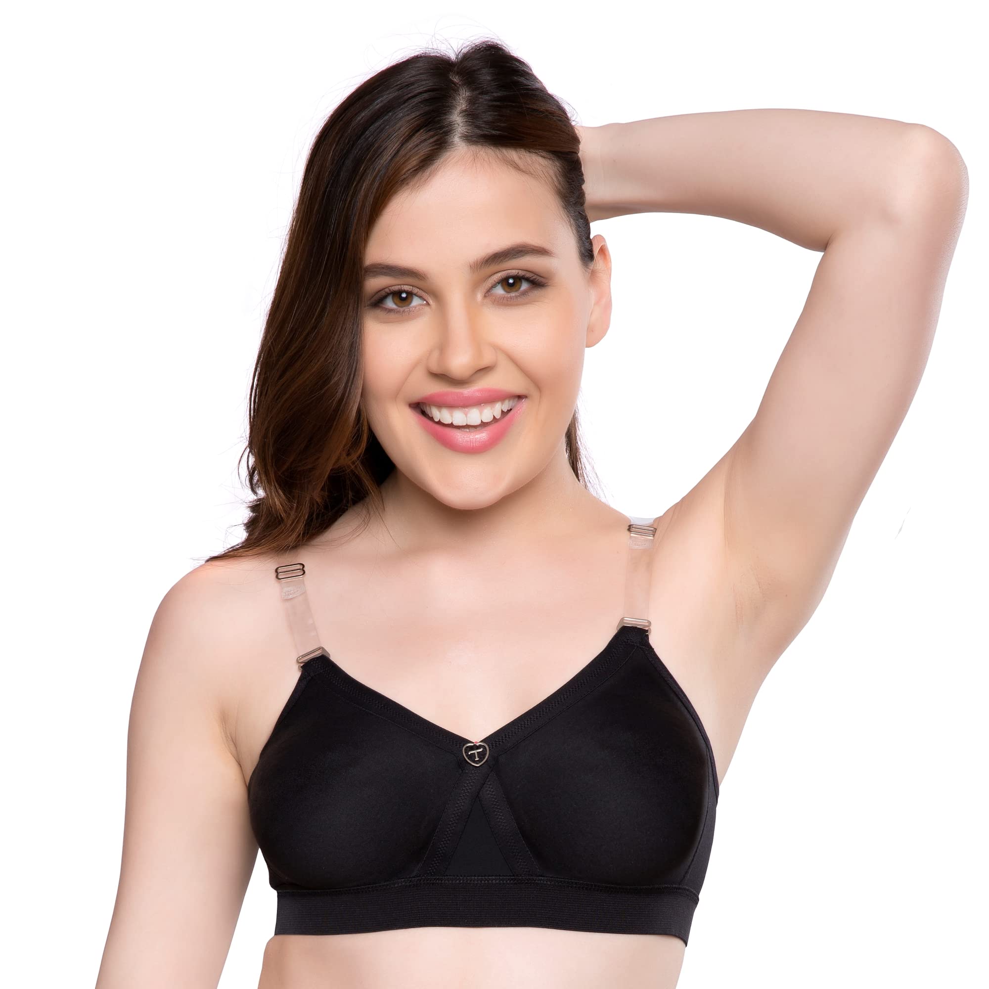 Trylo Alpa Strapless Women'S Bra Hoisery Cotton F-Cup Black 32,BLACK,32,B07YV83SBY