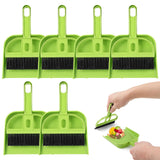Sewroro Mini Broom and Dustpan Set Desktop Sweeping Tools for Home Office Thick Soft Bristles for Keyboard Windowsill Counter an