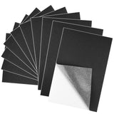 BOUBONI 10PCS Black Self Adhesive Felt Fabric Sheets Sticky Felt Sheets for Craft Supplies Art Home Making(8.3 x 11.8/20 x 30cm)