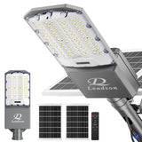Leadzon Solar Street Lights Outdoor Waterproof, 650000LM Super Bright LED Beads Commercial Solar Flood Lights with Remote Contro
