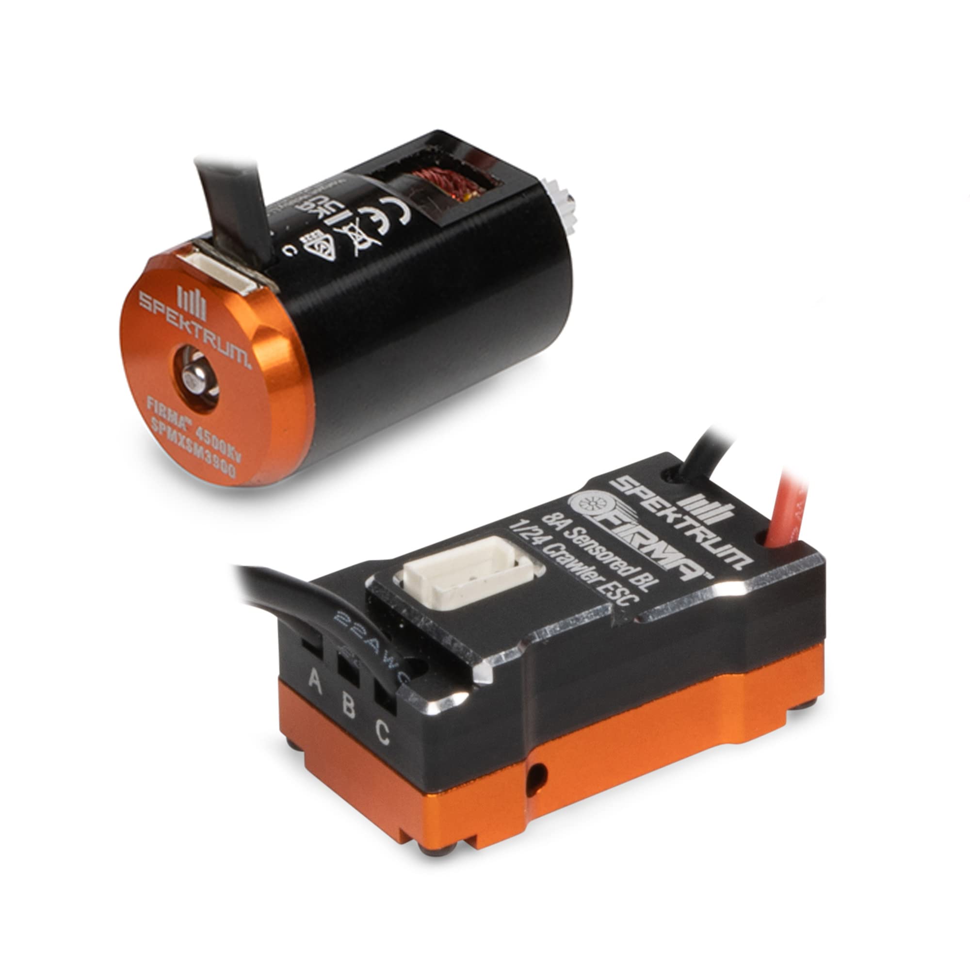 Spektrum Firma 8A Sensored Brushless Esc/Motor Combo 1/24 Rock Crawlers Spmxsemc18 Car Speed Controls & Accessories,Electric Speed Controllers