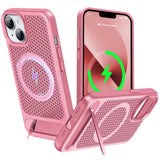 ZHOGTNEG for Magnetic Heat Dissipatio case for iPhone 13/14, for MagSafe, Coolingf Drop Protection, Adjustable Kickstand case, I