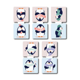 woopme Penguin Magnetic Bookmark for Students Kids Book Lovers Readers Gift Magnetic Page Clips Folding 5 PCs