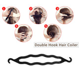 OBSCYON 27Pcs Hair Styling Set, Hair Design Styling Tools, DIY Hair Accessories Hair Modelling Tool Kit Magic Fast Spiral Hair B