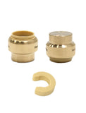 EFIELD 1 Inch Plug End Cap Push-Fit Fitting to Connect Pex, Copper, CPVC with a Disconnect Clip