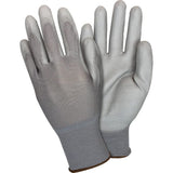 SZNGNPULGGY Safety Zone Gray Coated Knit Gloves