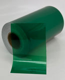 Transparent Vinyl Tape with Self-Adhesive. (4 inch x 25 ft, Green)