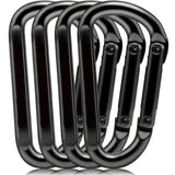 Caribeana Carabiner Clip, 860lbs, 3 Heavy Duty Carabiner, D Ring Hooks - Keychains, Camping, Hiking Accessories, Caribiniers f