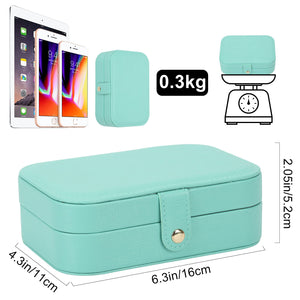 FEISCON Jewelry Box, Travel Jewelry Organizer Case Small Jewelry Storage and Organizers Craft Containers Travel Mini Organizer/G
