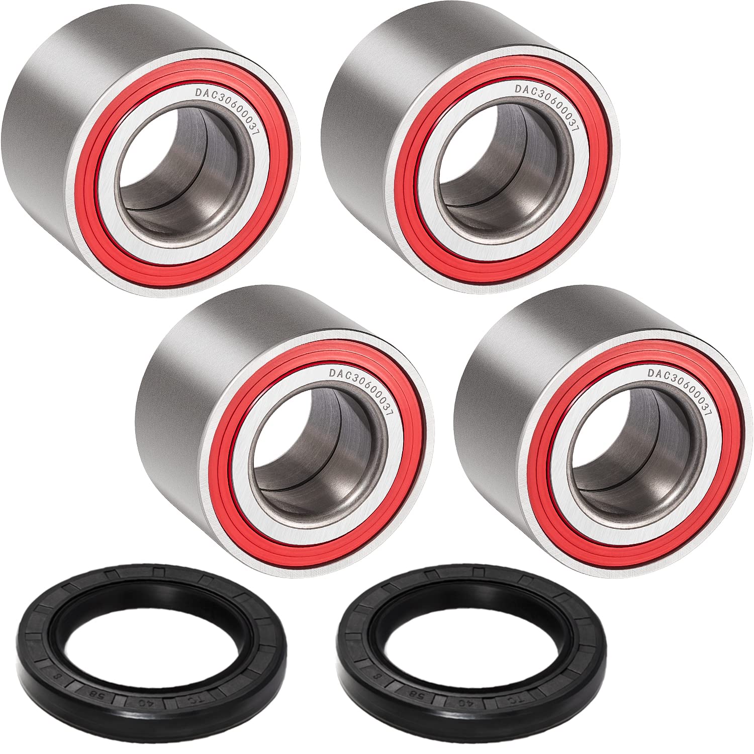 (4Pcs) Heavy Duty Wheel Bearings For Can-Am Defender/Commander/Maverick/Outlander/Renegade Replaces # 293350040, 705400088, 2933